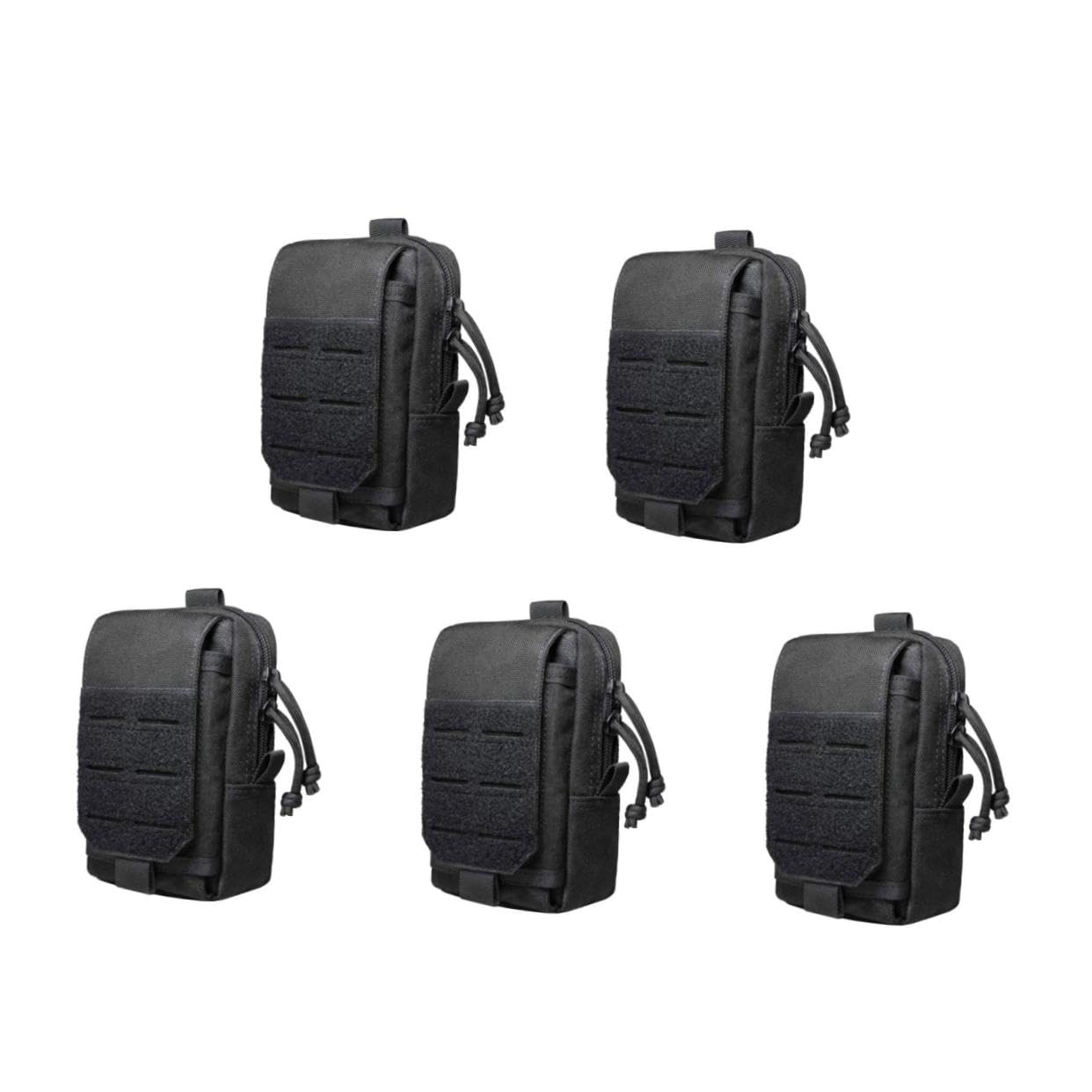 VICASKY Lot De 5 Sacs Tactiques Étanches Pour Téléphone Portable Étuis De Ceinture Pochettes Pour Téléphone Pochettes De Ceinture Pochettes Utilitaires D'Extérieur Pochettes Pour