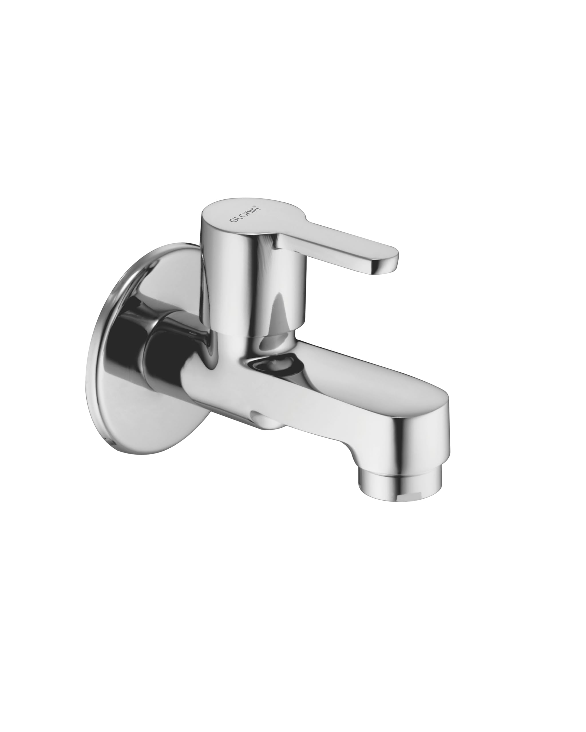 Gloria Bath Fittings Sara Bib Cock with Nozzle Faucet | Wall Mount Tap for Bathroom | Heavy Brass Body | Chrome Finish | Durable Water Saving Faucet for Wash Basin & Bathroom Accessories | GB-746484-image-15