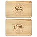 Produktbild KIXY Frühstücksbrettchen - Beste Oma und Opa (Set) - Geschenk mit Gravur