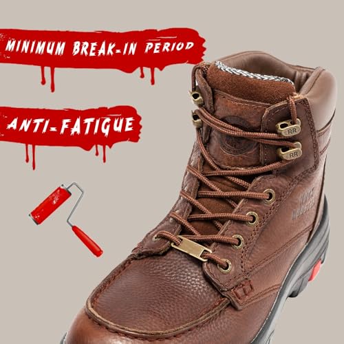 ROCKROOSTER ZUMBRO Work Boots for Men, 6 Inch Soft Toe Comfortable Durable Electrician Work Boot(AK371)4