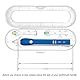 Nincha Elektrische Zahnbürsten-Etui Reise-Etui für Oral-B Elektrische Zahnbürste Serie, Platz für 1 Handstück und 2 Aufsteckbürsten, Transparent
