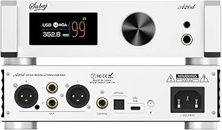 SABAJ A20d 2022 Version DAC Headphone Amplifier LDAC 24bit/96kHz,APTX/HD,SBC,AAC,Second-Generation XMOS Solution Supports DoP256 and Native DSD512,PCM 32bit/768kHz,ES9038PRO Chip with Remote Control