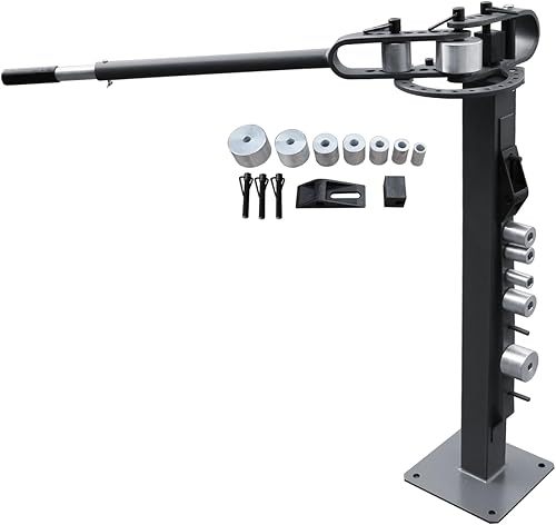 KAKA INDUSTRIAL YP-38 Dobladora de metal tipo piso, resistente y versátil dobladora de metal compacta con 7 troqueles