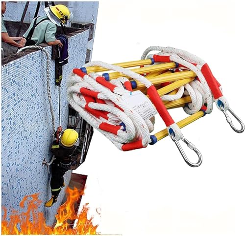 Échelle de secours ignifuge et lourde avec échelons robustes antidérapants
