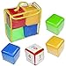 Ahagut Juegos de Cubos educativos para Bricolaje para niños Cuadrados de Bolsillo Coloridos para Hacer Rompecabezas, Manualidades y proyectos de Bricolaje