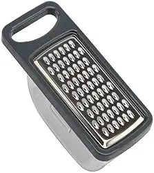 Ralador com Pote Coletor Depósito Recipiente Para Legumes e Queijos Cozinha Gourmet