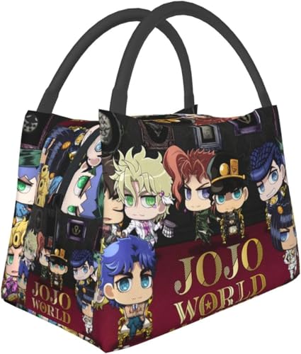 ジョジョの奇妙な冒険 (1) ランチバッグ 保冷バッグ 弁当バッグ 大容量 おしゃれ 持ち運び便利 ソフトクーラー 買い物袋 ミニトートバッグ 通勤 通校 旅行 ピクニック かわいい プレゼント