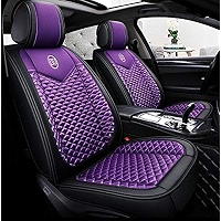 Amazon.com: seemehappy Bling Girly Purple Car Seat Covers Full Set ...