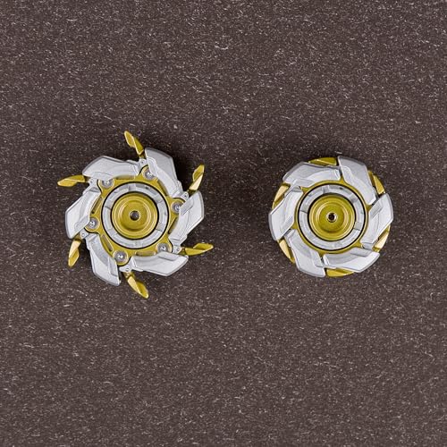 Image of Metal Fidget Spinner for Adults - Spin-Activated Transformation (Open Armor) Spinner, Cool Fidget Toy for Stress Relief, Viral on TikTok & YouTube (Gold & Gray)