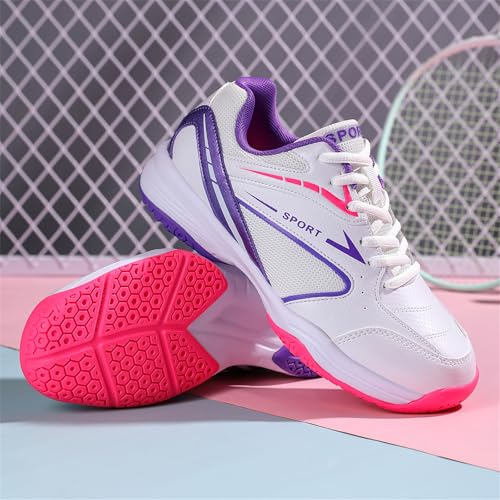 JiuQing Pickleball Shoes for Women Badminton Tennis Squash Shoes Lightweight Comfortable Indoor Outdoor Court Sneakers2