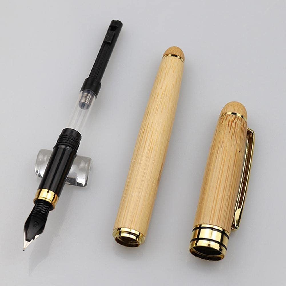 木製彫刻文房具入れ Amazon.co.jp: 竹ボックスペン自然竹木材万年筆収納付きオフィス