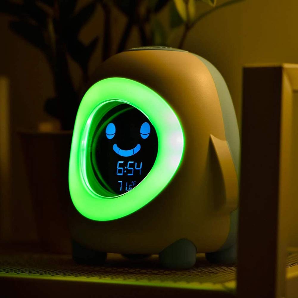TsoLay Kinder Alarm, Alarm für Kinder, Schlaf Trainer zum Aufwachen Wecken, Buntes Licht, Nickerchen