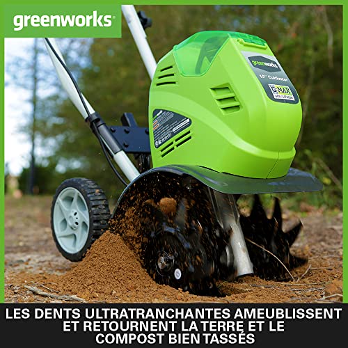 Motobineuse sans fil Greenworks 40V pour sol compact - 4