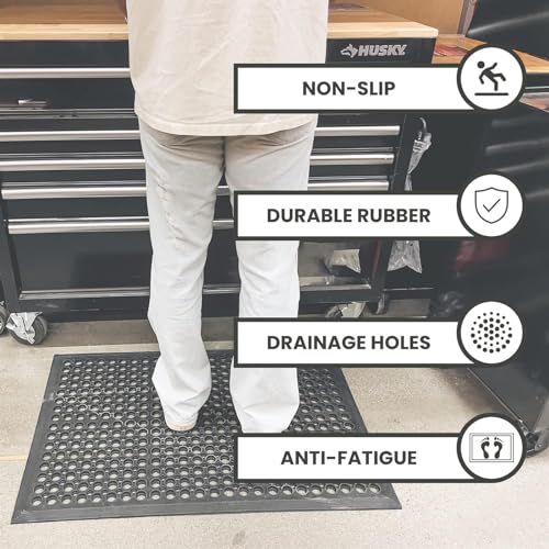 Tapis de bar antidérapant drainant et tapis utilitaire de cuisine 90cm