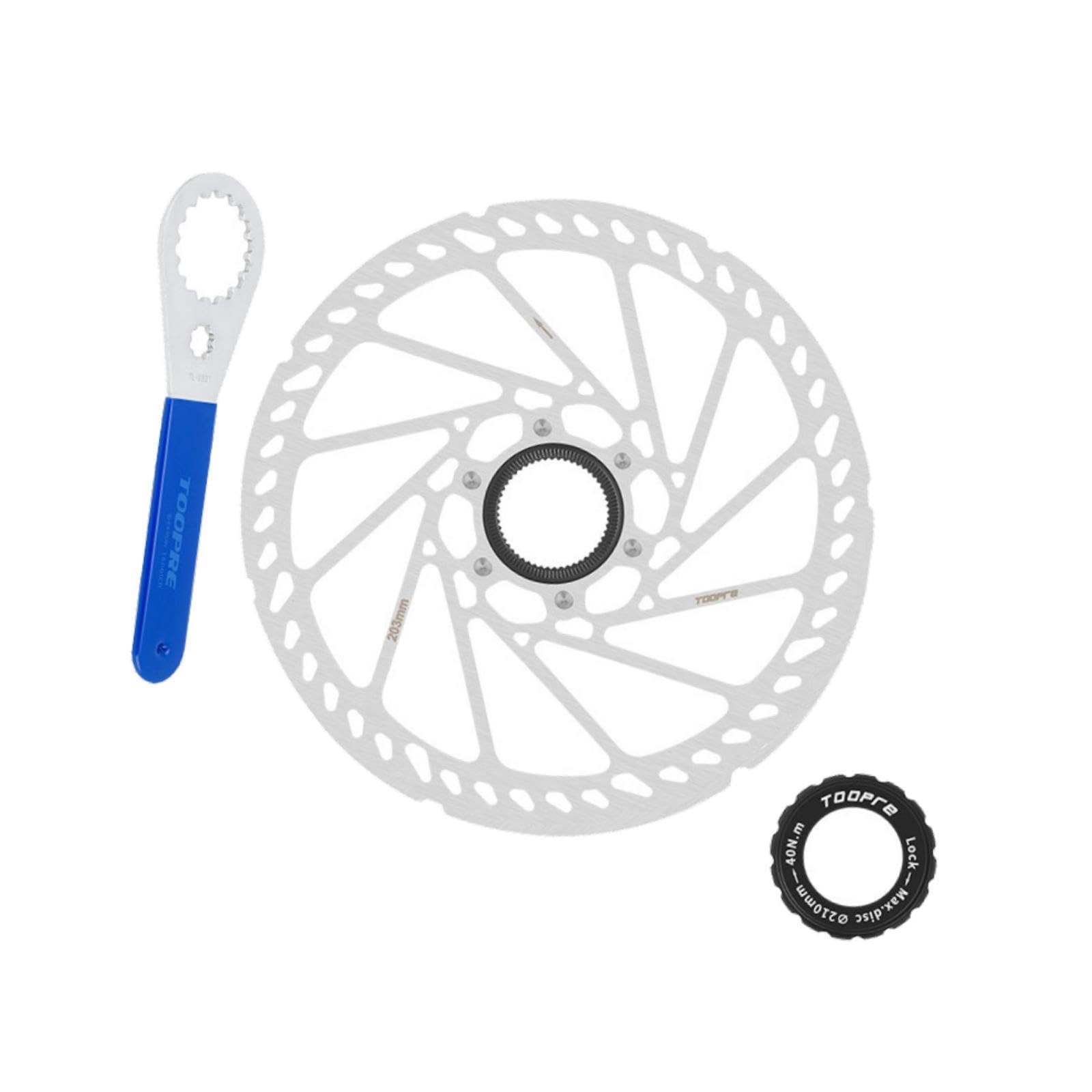 Colaxi Bike Center Lock Brake Disc Rotor, Diameter 203mm