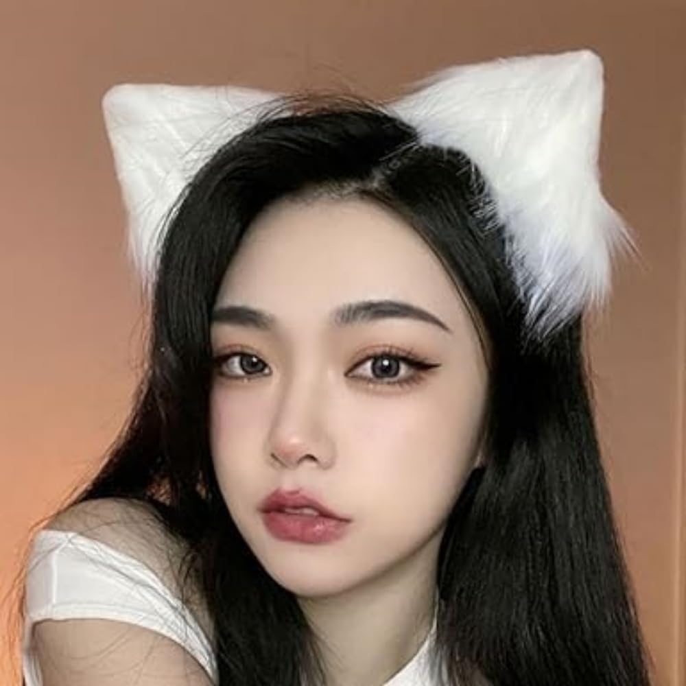 Cat Ears Headband, Furry Headband for Women, Halloween and Christmas Costumes Cosplay Party, Costume Headwear, Hair Accessories - Image 2