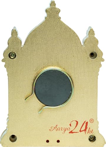 Image of EKA Temple Series Kateel Table Top Premium Gold Foil Artwork with Metal Stand | Sacred Temple-Inspired Spiritual Decor for Home, Office & Pooja Space | Auspicious Gift