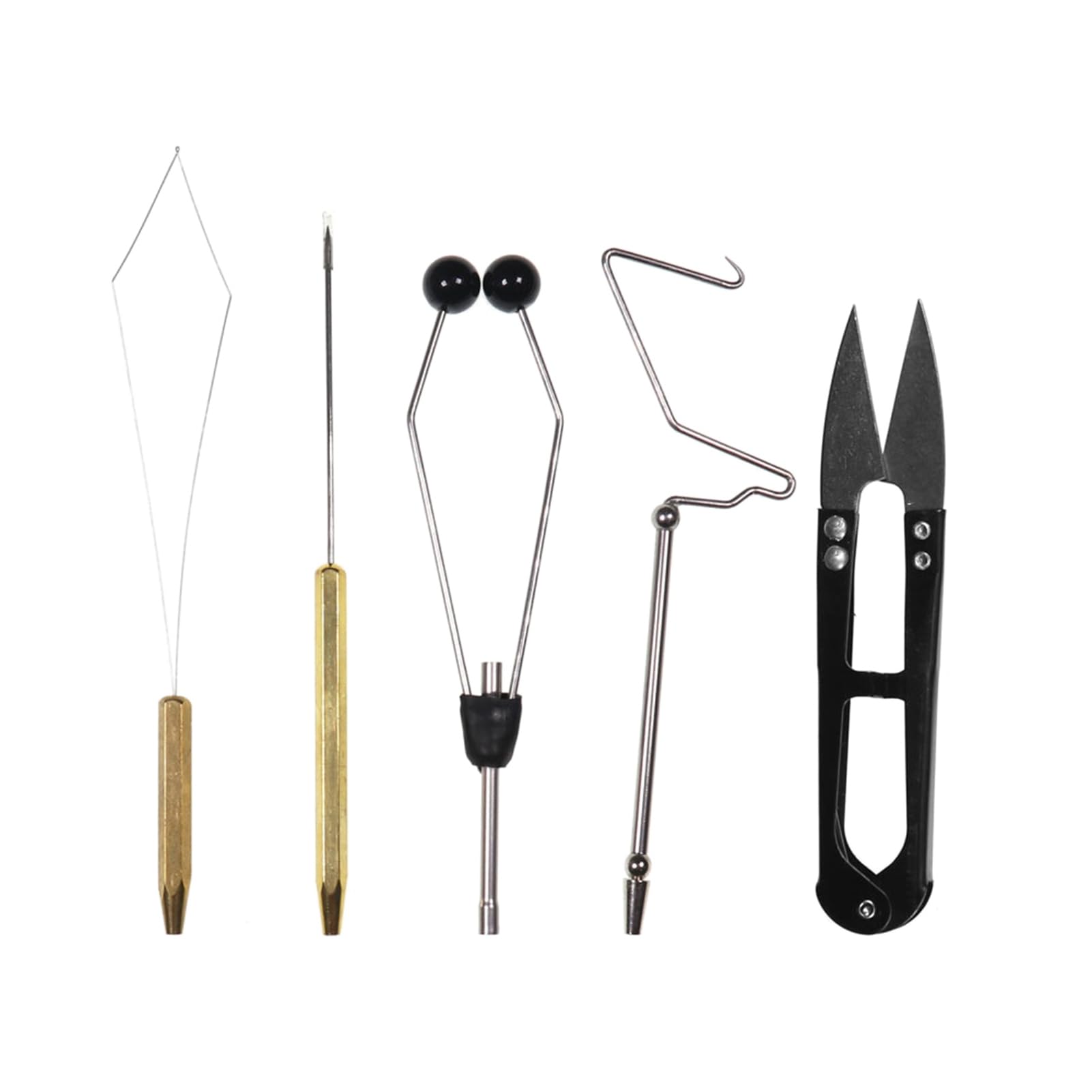 Dioche Kit d'attache de Mouche, Outil Pratique d'attache de Mouche Outils de Pêche à la Mouche Attachant à la Mouche Support de Fil de Canette pour Outil de Fabrication de Leurre