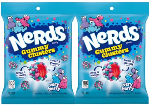 Nerds Berries Fruit-Flavour Candy Gummy Clusters 113g
