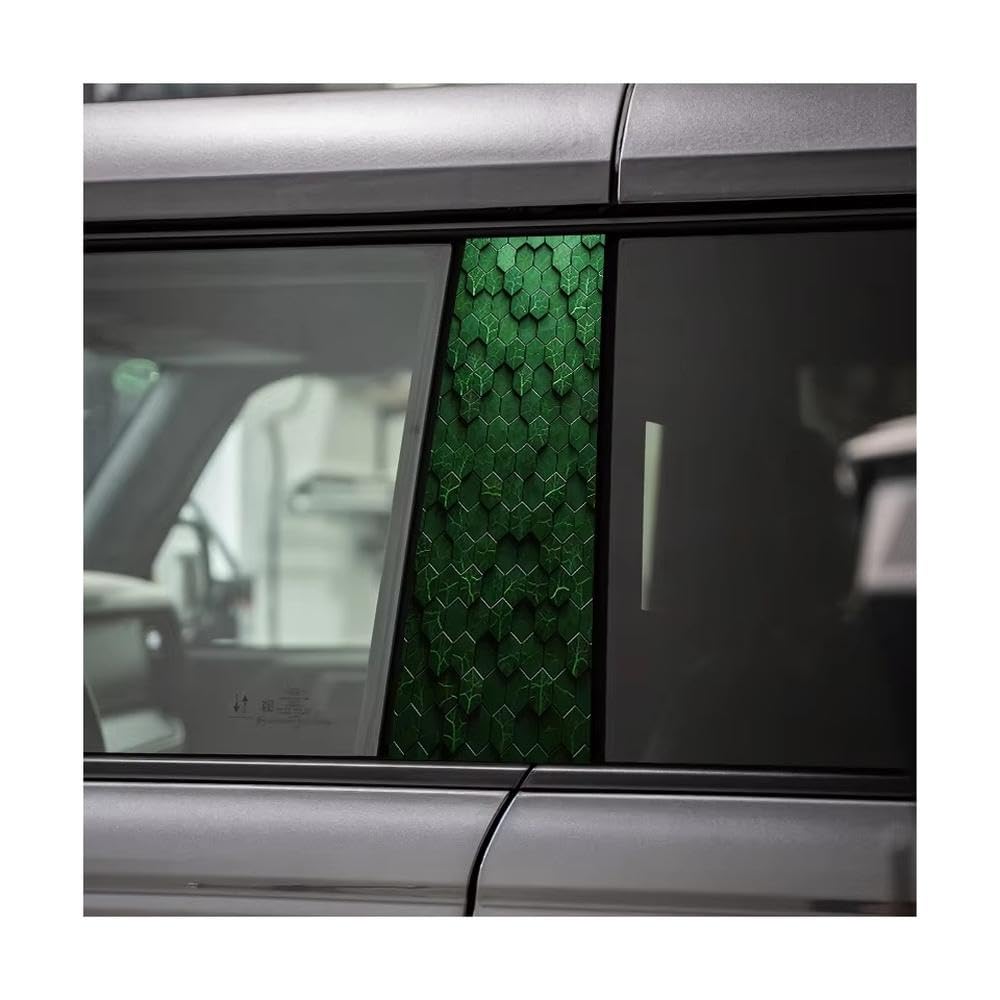 Automotive B-Pillar Film Cracked Hexagons Glossy Material Protective Film