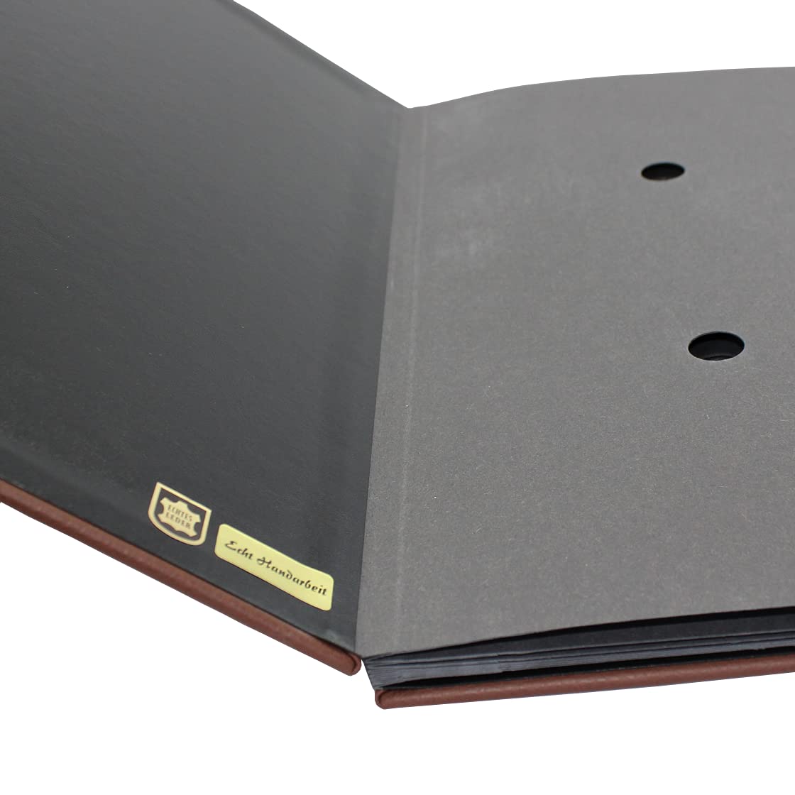 Classificatore di colore marrone in pelle bovina con registro 1 – 7