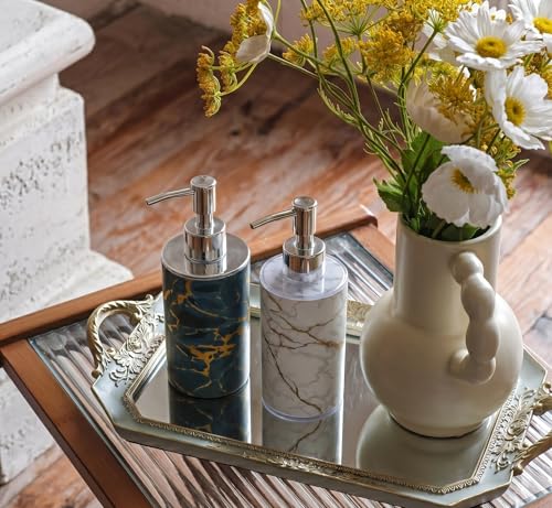 Image of Italian Design Liquid Soap Dispenser| Sanitizer Dispenser | Lotion Dispenser | Shampoo Dispenser | Handwash Bottle | Metallic Grey Finish, 350ml (Italian White & Italian Black)