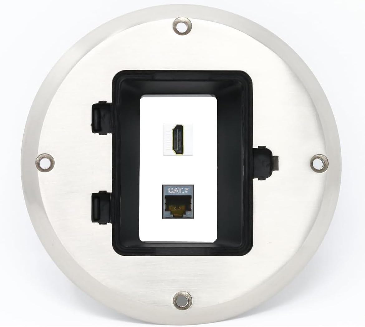 RiteAV CAT7 HDMI Floor Box [Black]