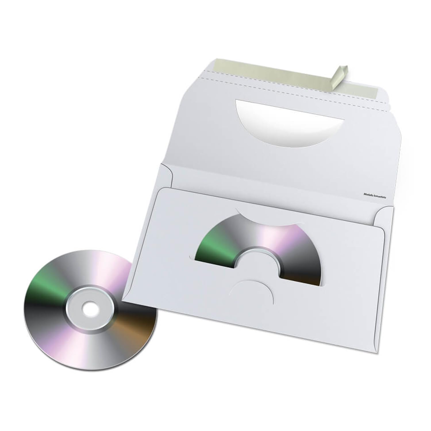 Busta bianca per CD referti medici analisi cliniche
