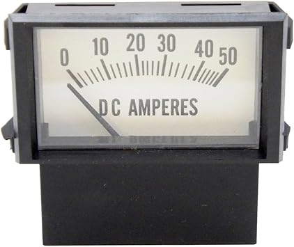 50 Amp Meter for Battery Chargers, Snap-in Mount, Inductive Pick-Up PR18N-50
