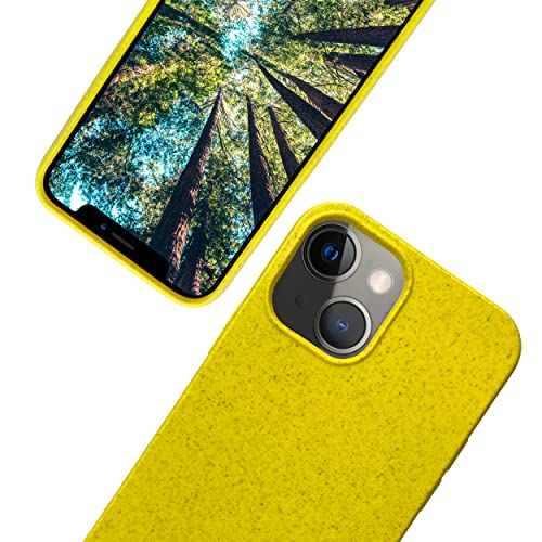 eplanita Eco Mobile Phone Case Compatible with iPhone 13 Mini, Plant Fiber, Drop Protection Cover...