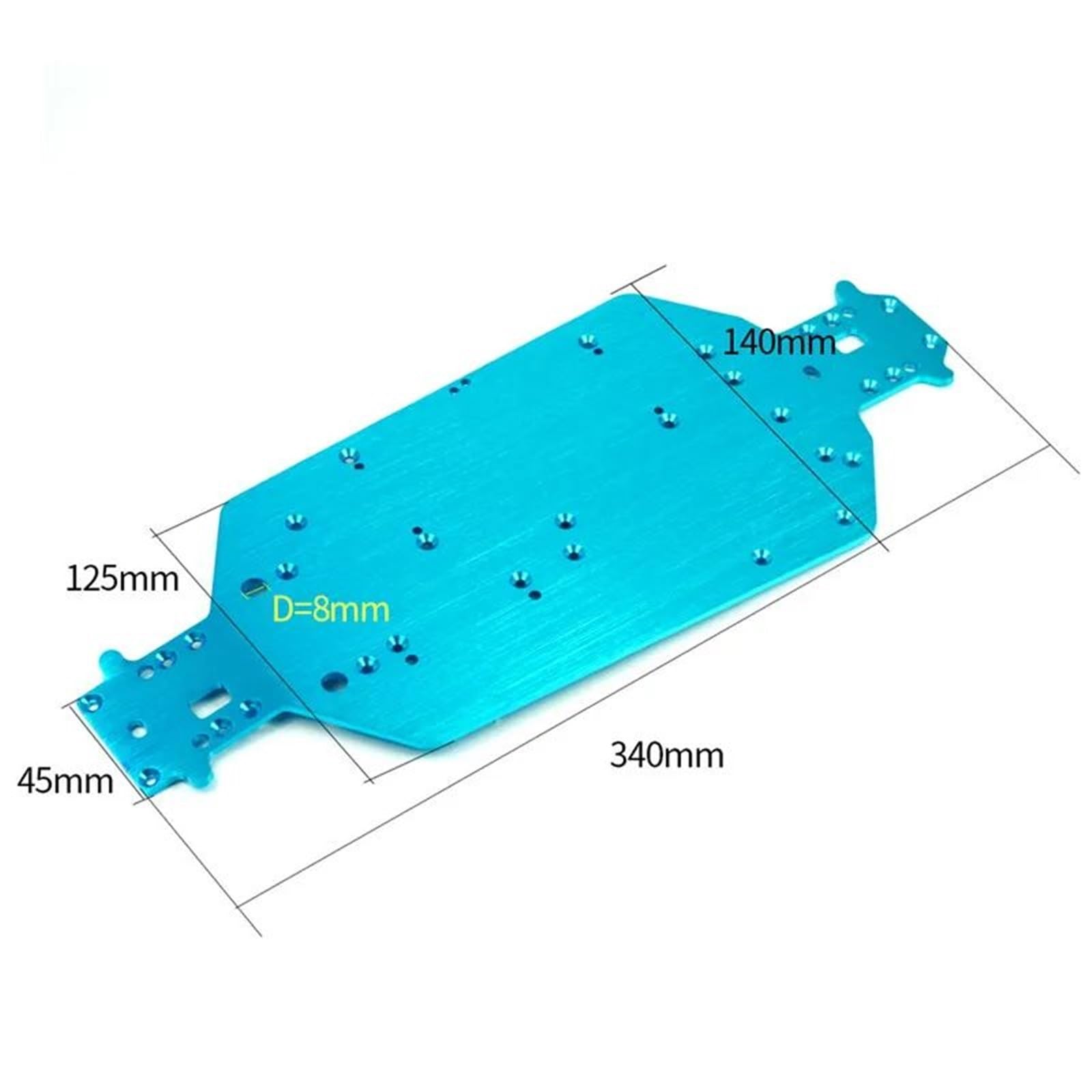 para Hsp 04001 03601 1/10 Chasis Metal Carretera Control Remoto Piezas Mejora Reparación Accesorios Modelos Juguete Repuesto Accesorio Modelos RC