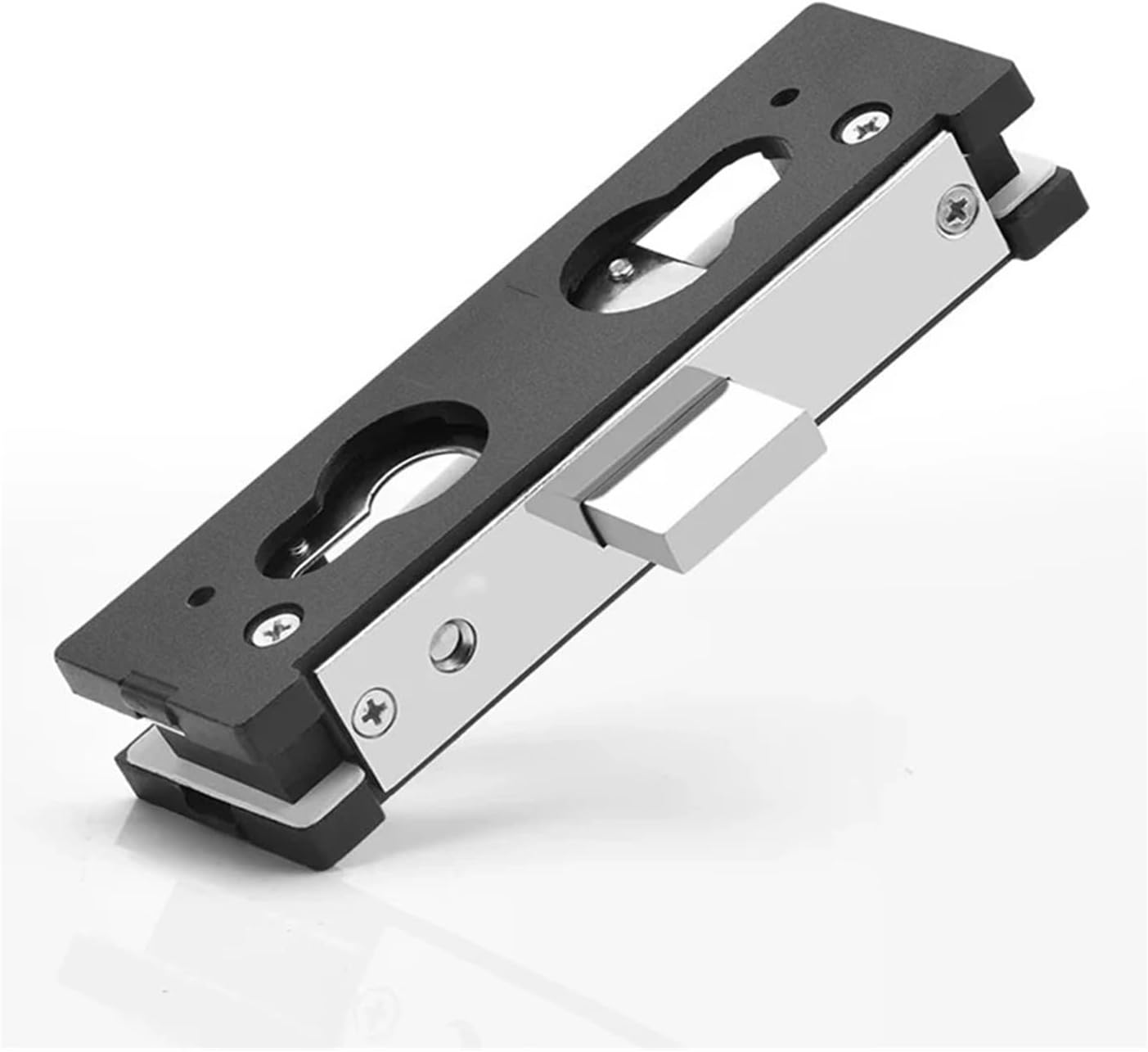 Tempered Glass Door Floor Lock Spring Square-Mouth Office Shop Latch Frameless Hardware