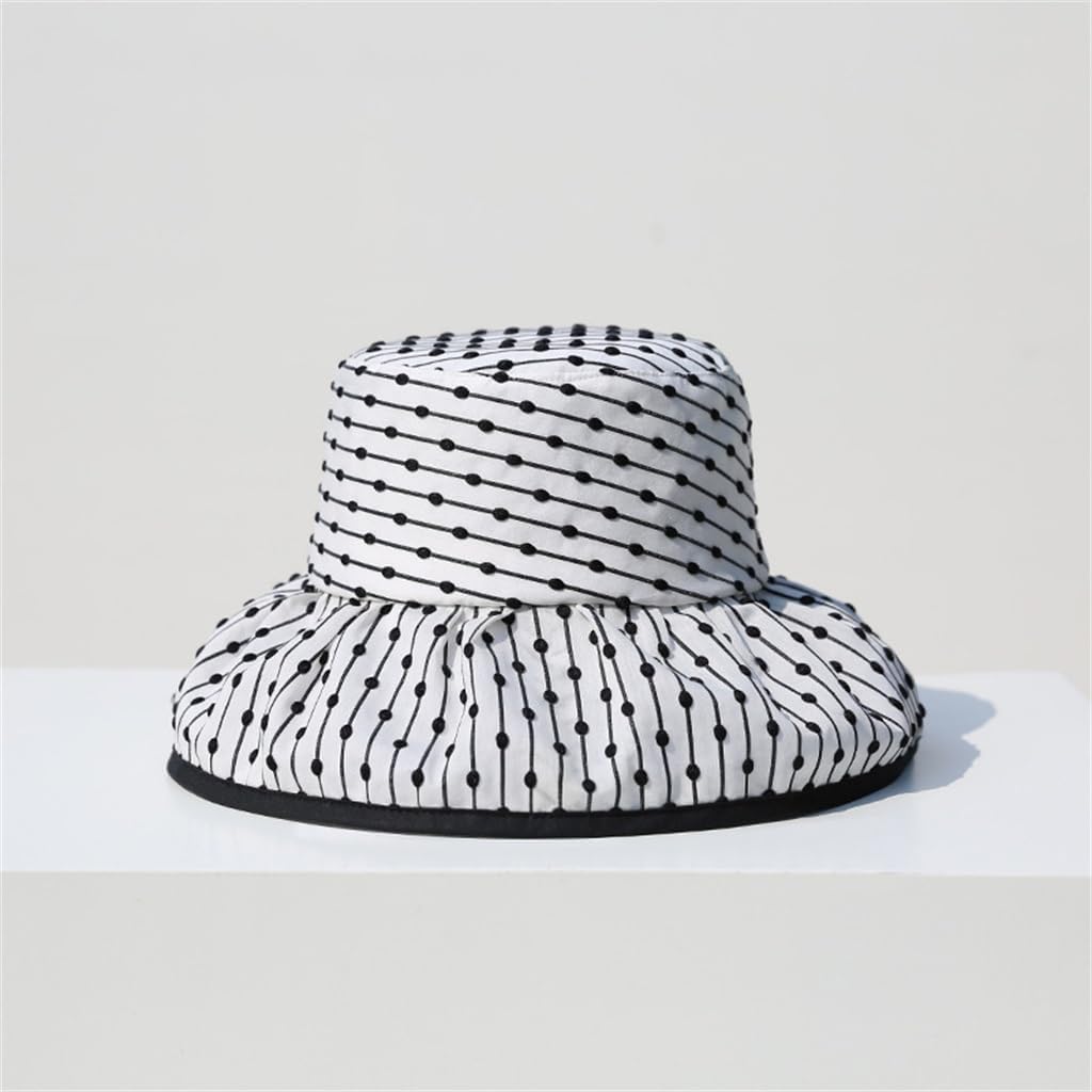 HBJWOV Cloth Hat Sunshade Sunscreen Fisherman Hat Elegant All-Match Women Outing Seaside