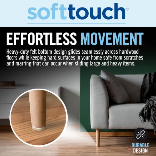 Almohadillas de fieltro resistentes de 3 pulgadas que cuidan tus suelos de madera 6