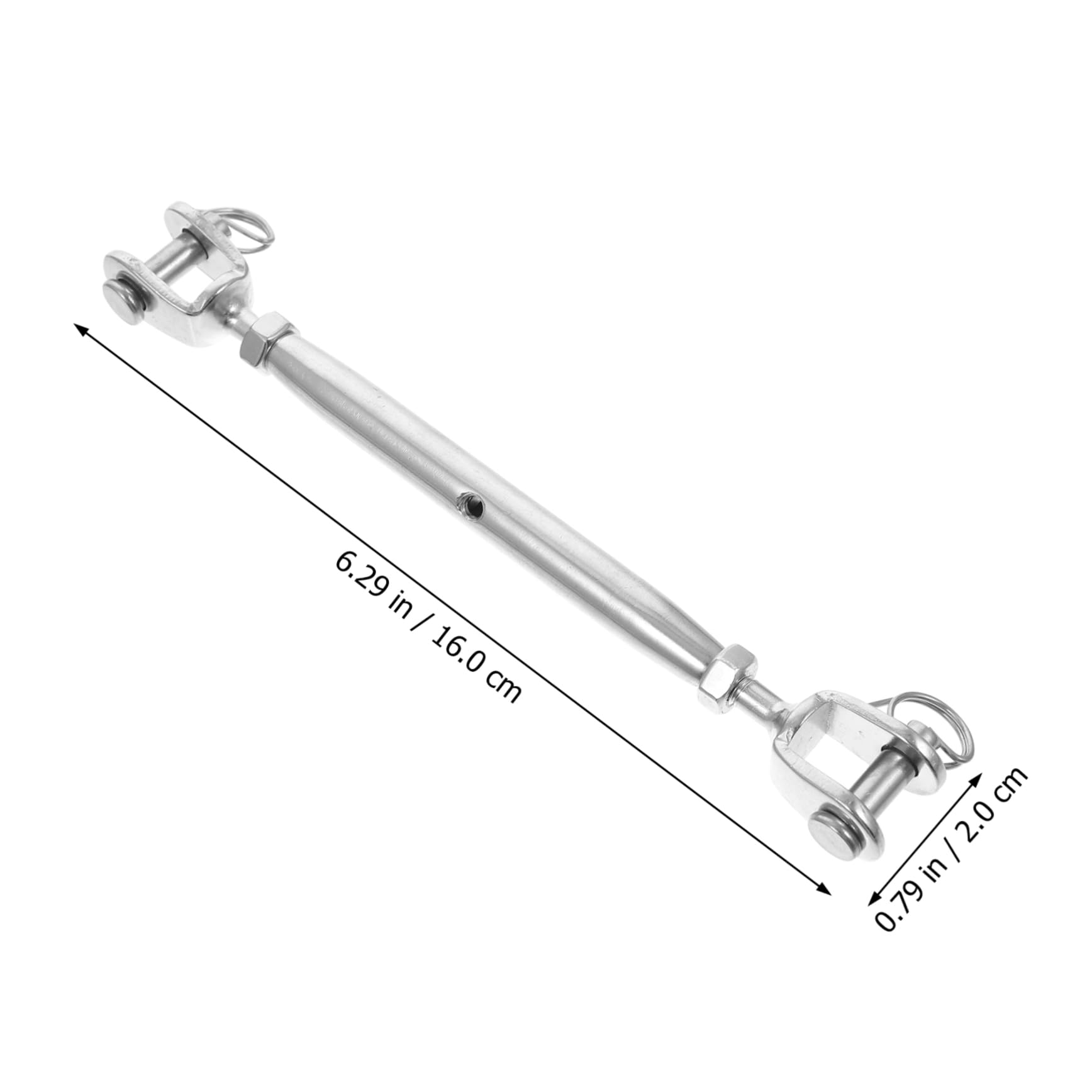 SOLUSTRE Adjustable Wire Tightener Screw Closed Body Turnbuckle for Camping and Fixing Jobs