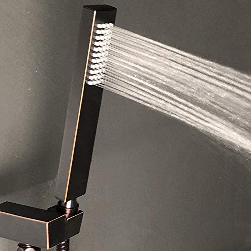 Système de douche pommeau 12 pouces mitigeur mural bronze huilé pour rituel bien-être
