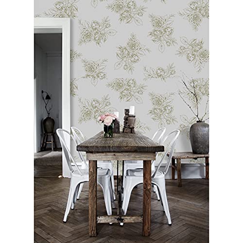Papier peint floral français 312x219 cm mural stickers auto-adhésif Coloray - 2