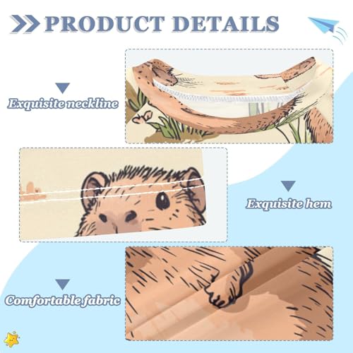 Boys Short Sleeve T-Shirts Capybara Animals Rashguard Kids Swim Shirts Sun UPF 50+3