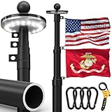 KBLOONG 20FT Heavy Duty Telescoping Flag Pole for...