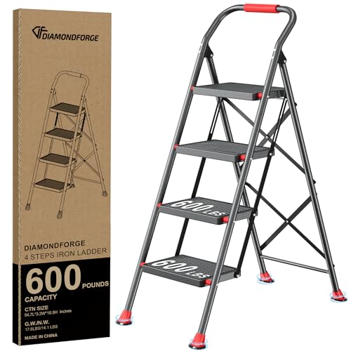 Step Ladder Foldable Folding Stool - for Home Adults...