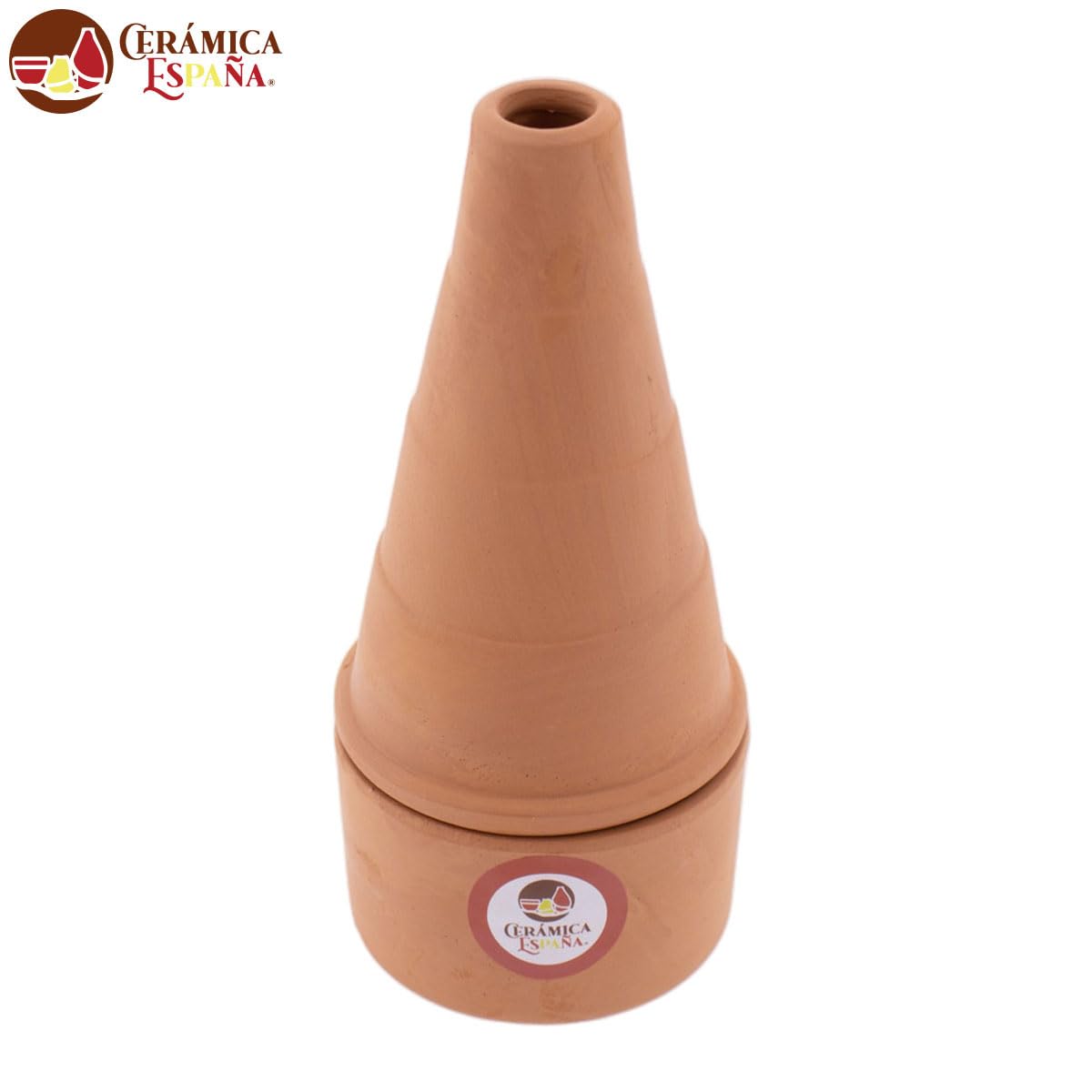 CERÁMICA ESPAÑA® | Incenso camino in argilla rossa | Incensieri religiosi | Incensieri in argilla | Incenso Pasqua | Bruciatore profumo, 8 x 8 x 18 cm