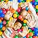Play Balls for Ball Pit, Plastic Crush Proof, Phthalate & BPA Free, Assorted Colors. (100 Balls)
