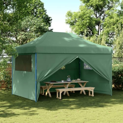 Genérico Tienda de Fiesta Plegable Pop-Up con 4 Paredes Laterales Verde,Casa y jardín,Jardín,Artículos de Exterior,Estructuras de Exteriores,Carpas y cenadores-4005024