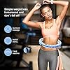 Rkvijl-Hula-Hoops-for-Adults-Weight-Loss-New-2-in-1-Massage-Fitness-Hoola-Hoop-Weighted-Hula-Hoop-with-Detachable-Knots-Adjustable-Gravity-Spinning-Ball Rkvijl Fit Hoop Weighted Hoola Hoop Exercise Hoola Hoop for Adults Weight Loss Infinity Hoop Smart Weighted Hula Hoop Plus Size Detachable Hula Hoops for Adults (Blue&White)