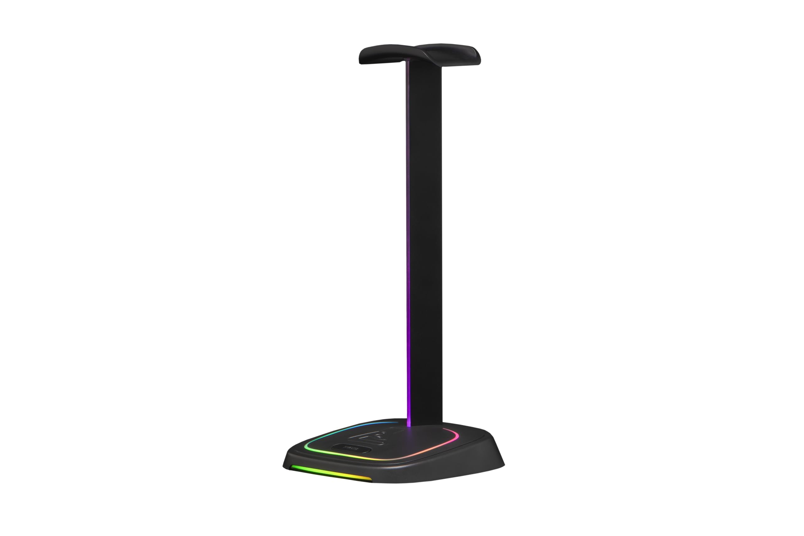 THE G-LAB K-Stand Néon RGB HUB – uchwyt na słuchawki z oświetleniem LED | RGB uchwyt na słuchawki z przyciskiem ON/OFF, wybór koloru i portami USB A/USB-C | akcesoria gamingowe i pomysł na prezent dla