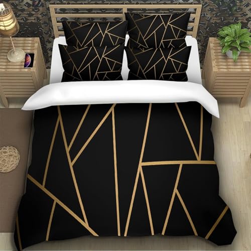Housse de couette géométrique ultra douce en microfibre de qualité supérieure - 5
