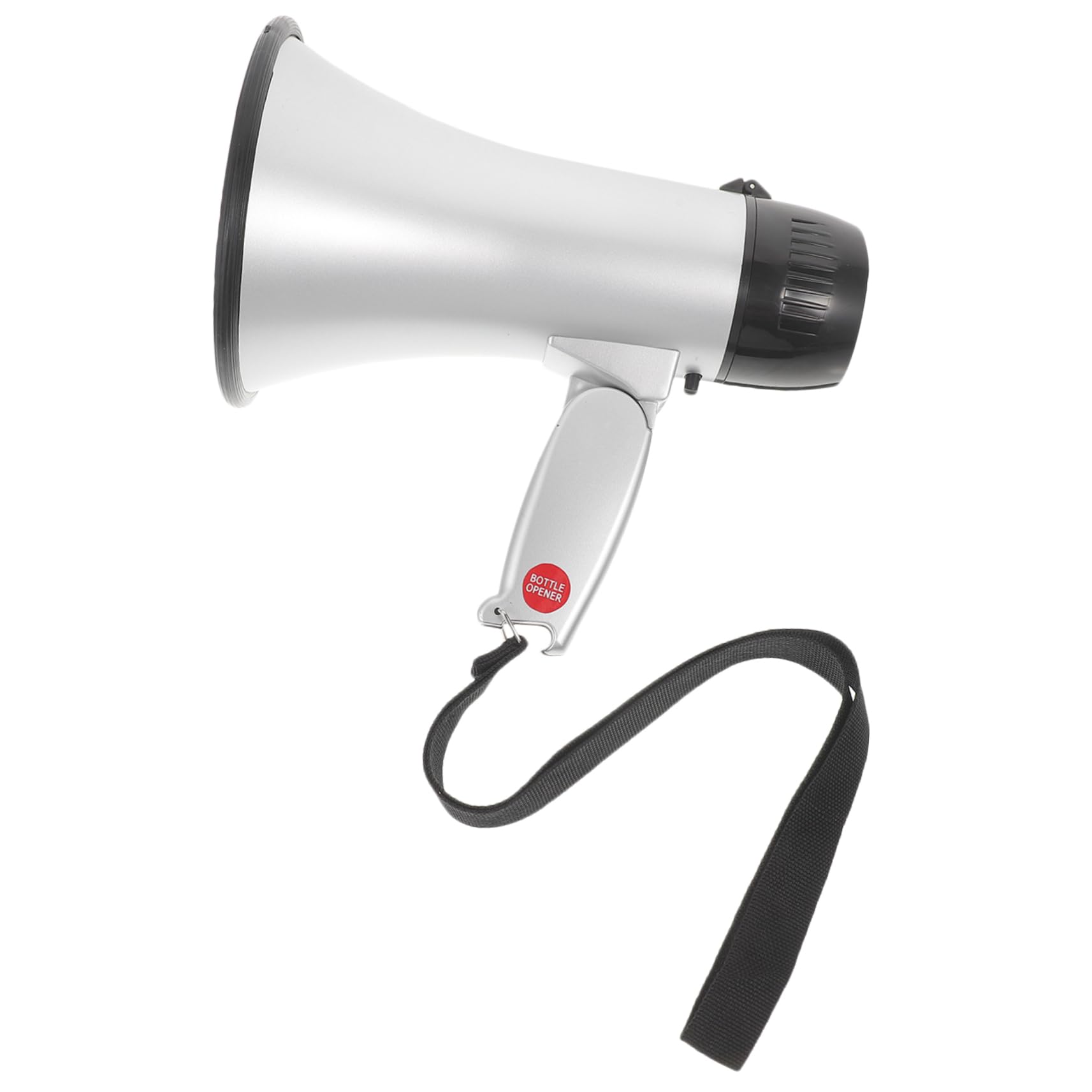 SUPVOX Mégaphone Portatif Puissant 25w Argenté Enregistrement 240 Secondes Léger Et Portable pour Encouragement Sportif, Sécurité Et Événements en Plein Air