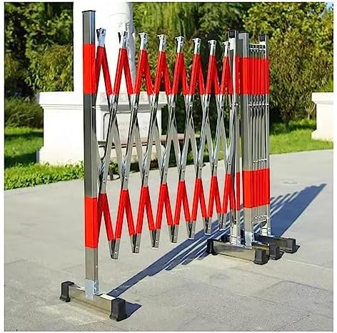 Expandable Metal Safety Gate Retractable Traffic Barrier Foldable Stainless Steel Scissor Gate for Quick Access and Secure Blockage - Ideal for Home and Commercial Use