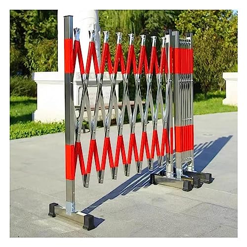 Barrera de Seguridad retráctil y Extensible de Acero Inoxidable, Plegable, portátil, para Acceso rápido y Control de multitudes.