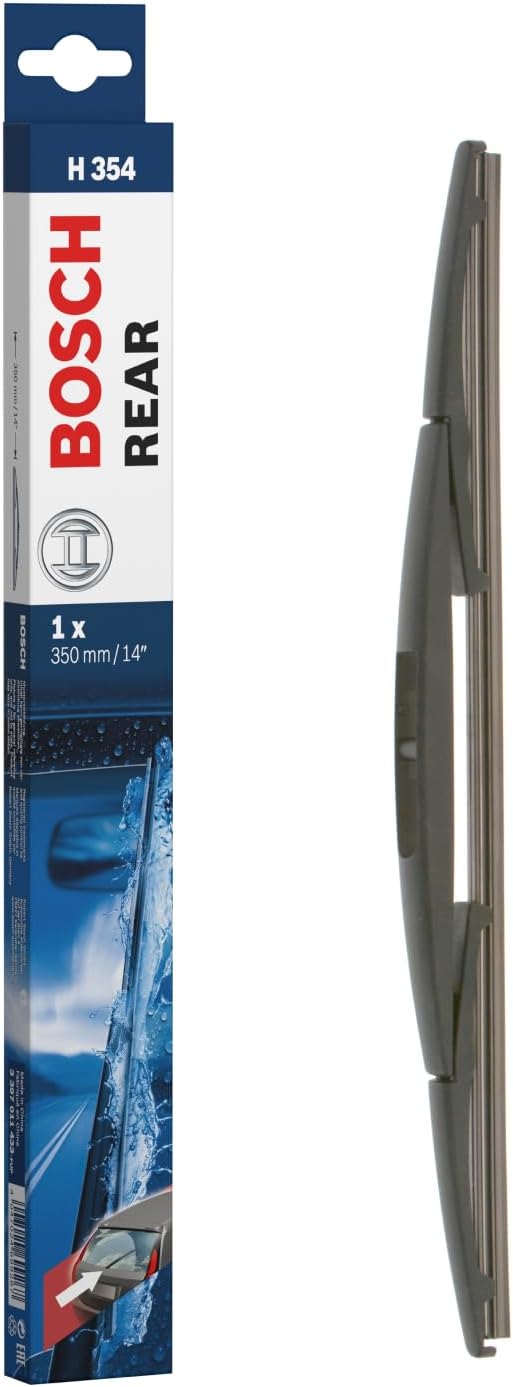 Bosch Rear Wiper H 354 - Excellent Cleaning Performance - Replacement Blade for Back Windscreen - 1 Blade, 350mm